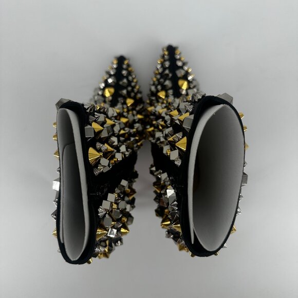 Louboutin So Full Kate Multicolor Calfskin Leather Spike Ankle Boots - Size 39 - Picture 6 of 7